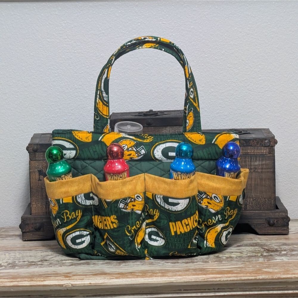 Green Bay Packers Bingo/Organizer/Tote Bag, Hand Crafted